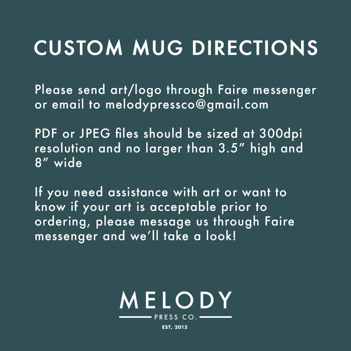 Melody Press Co. - Custom Design Coffee Mug