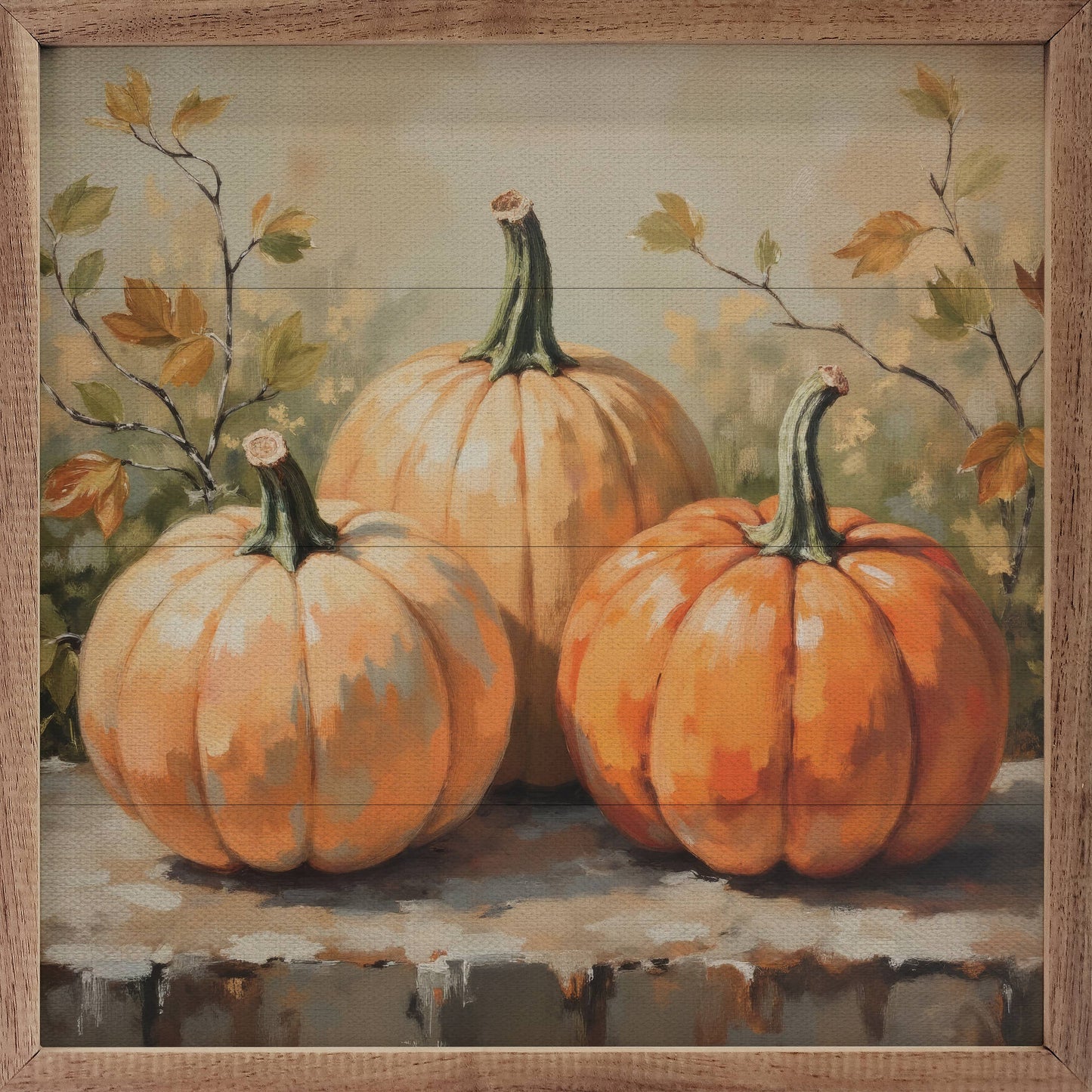 Kendrick Home - Pumpkin Trio On Bench