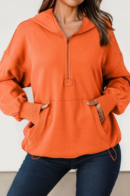 Aapparella - Multicolor * Kangaroo Pocket Half Zipper Hoodie | S-2XL