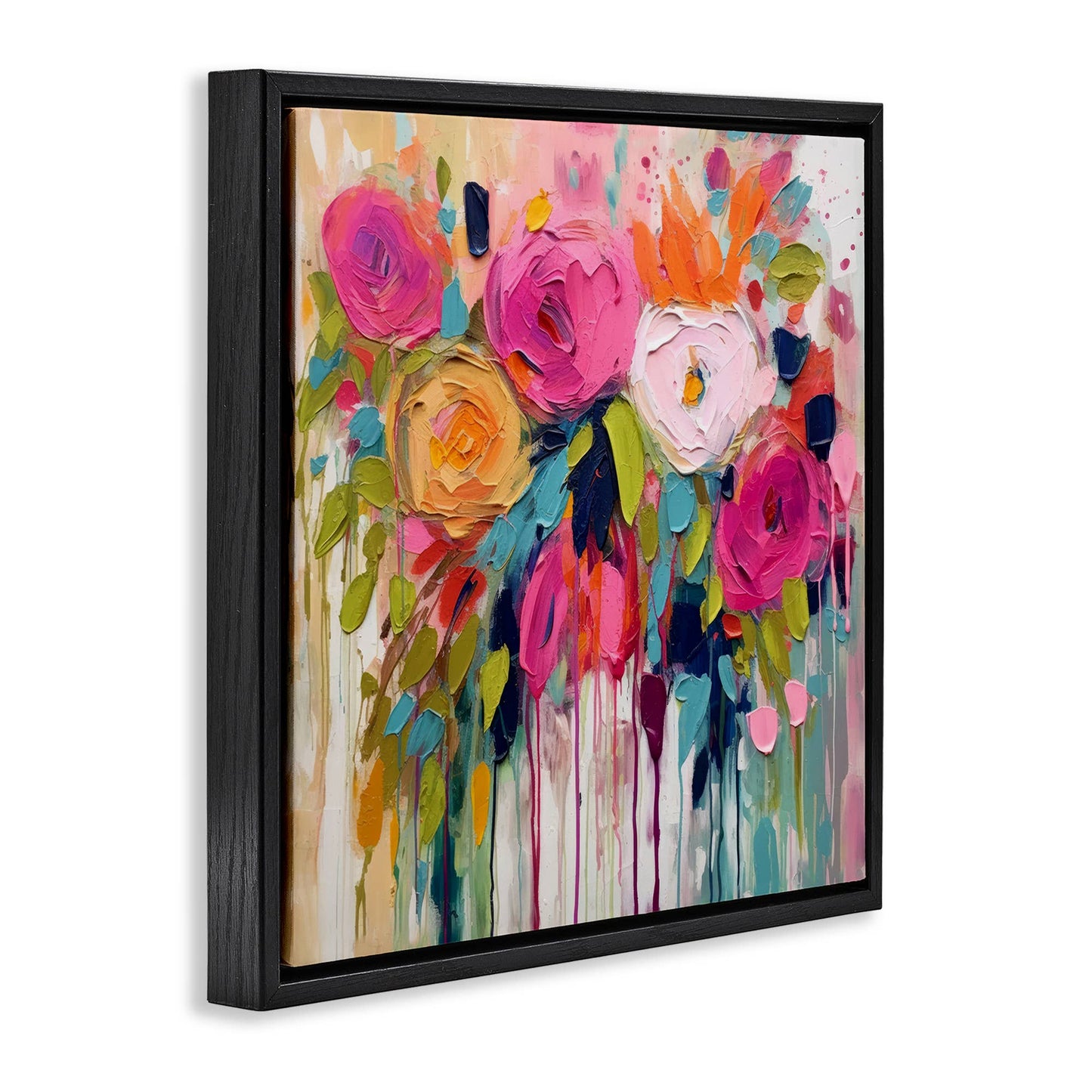 Stupell Industries - Urban Paint Bouquet Floating Frame