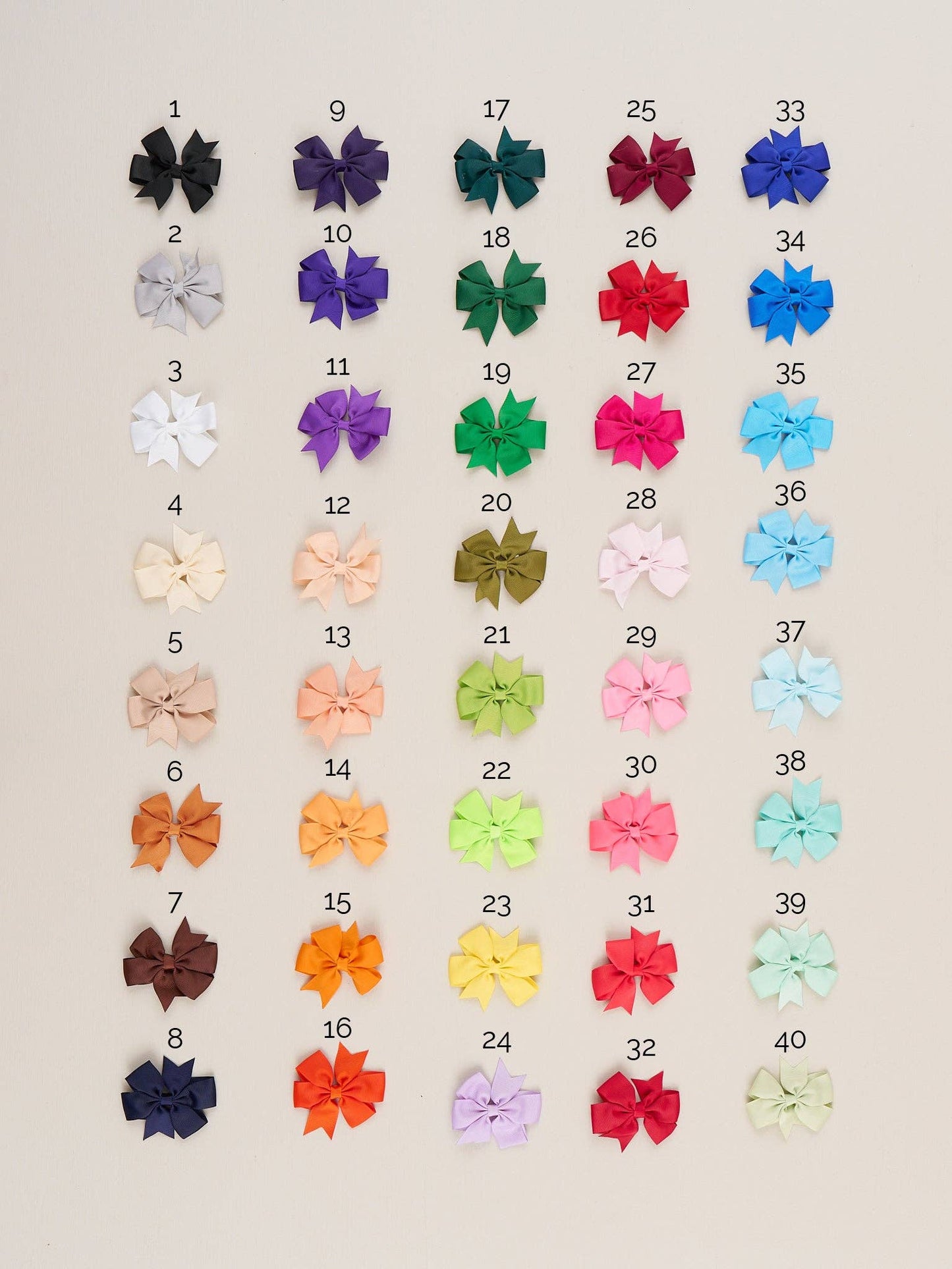 Marie Nicole Clothing - Ribbon Bow 3 Inch - 2 Pack