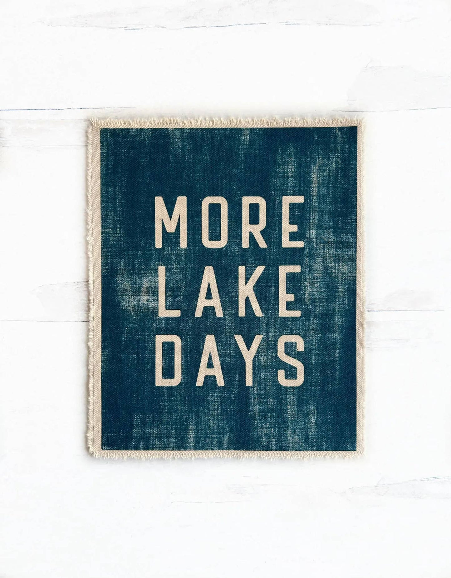Perfect Day Print Co - More Lake Days Canvas Art Print, Lake House Wall Art Flag