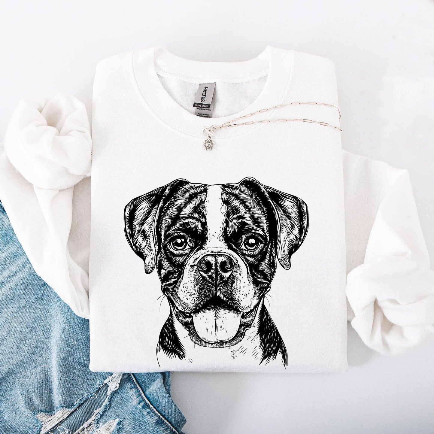 Refinery Number One LLC - Boxer, Pet, Dog Breed Sweatshirt