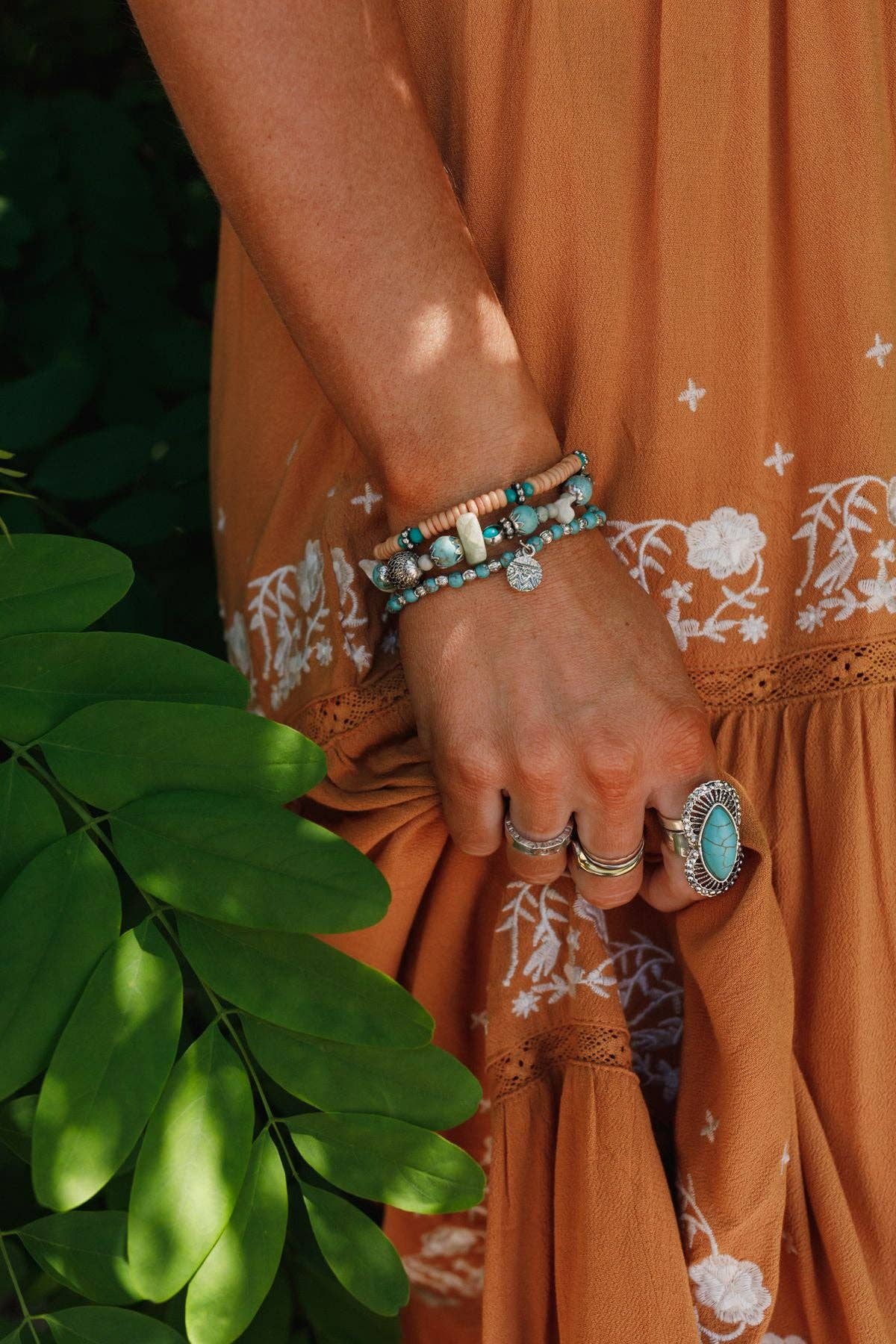 Three Bird Nest - San Antonio Bracelet Set - Turquoise