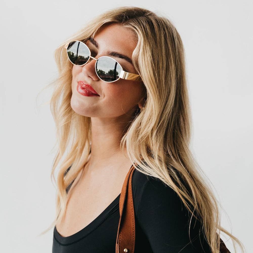 Pretty Simple - Opal Oval Sunglasses