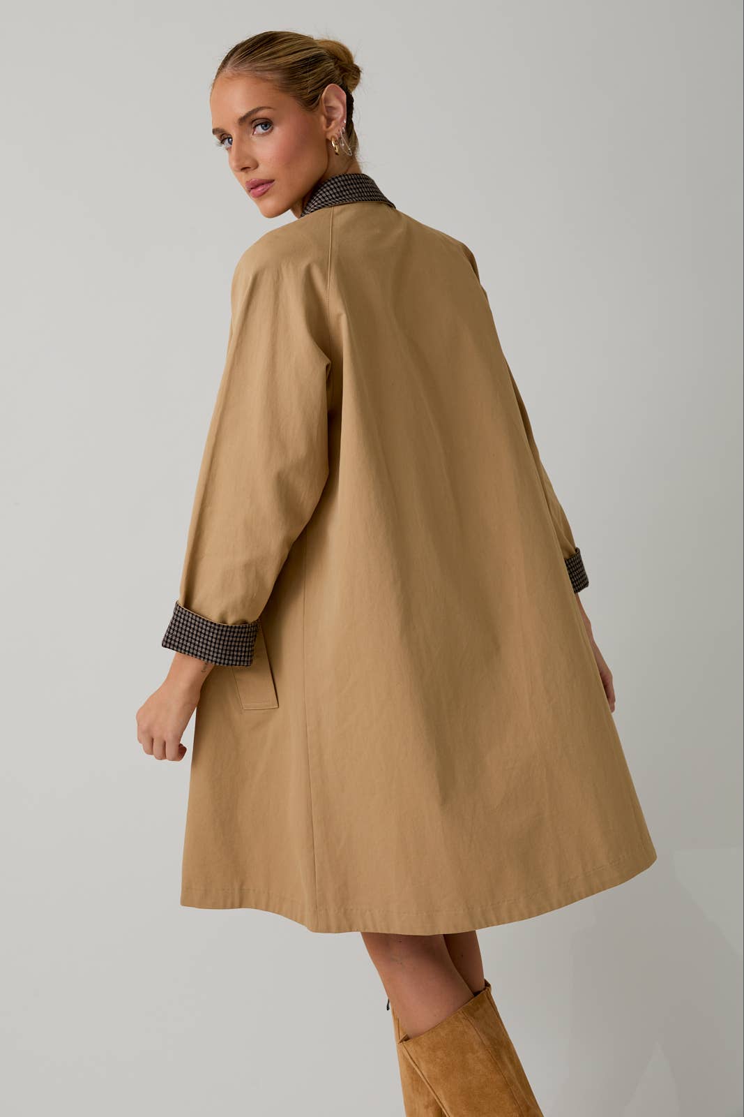 Sunday Edition by LE LIS - A LINE LONG SLEEVE TRENCH COAT