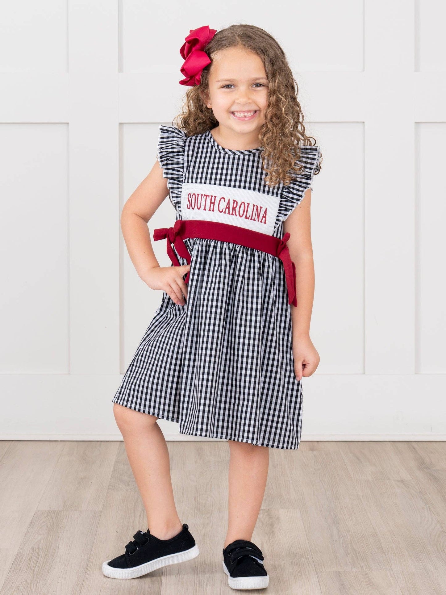 Marie Nicole Clothing - South Carolina Smocked Gingham Dress