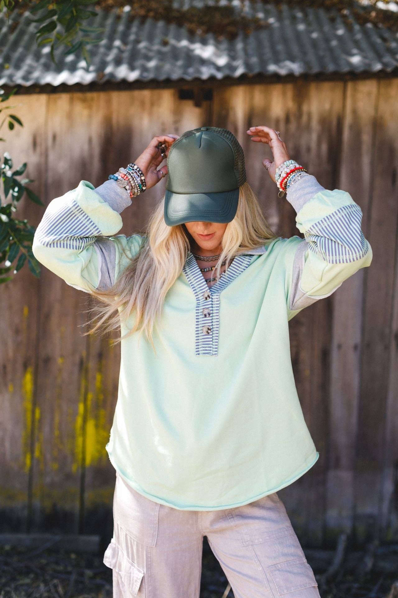 Three Bird Nest - Desert Drift Trucker Hat - Olive