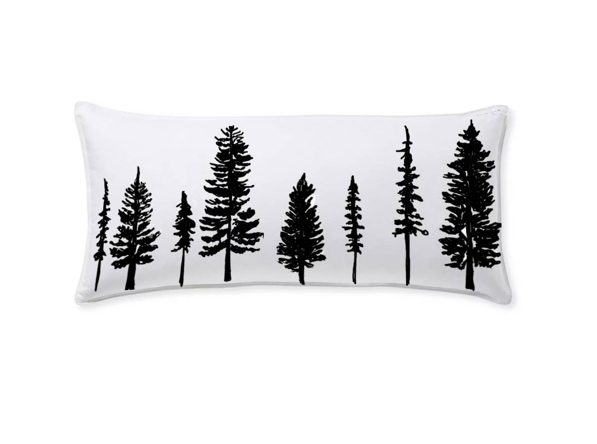 Artsy Em - Evergreen Enchantment Throw Pillow