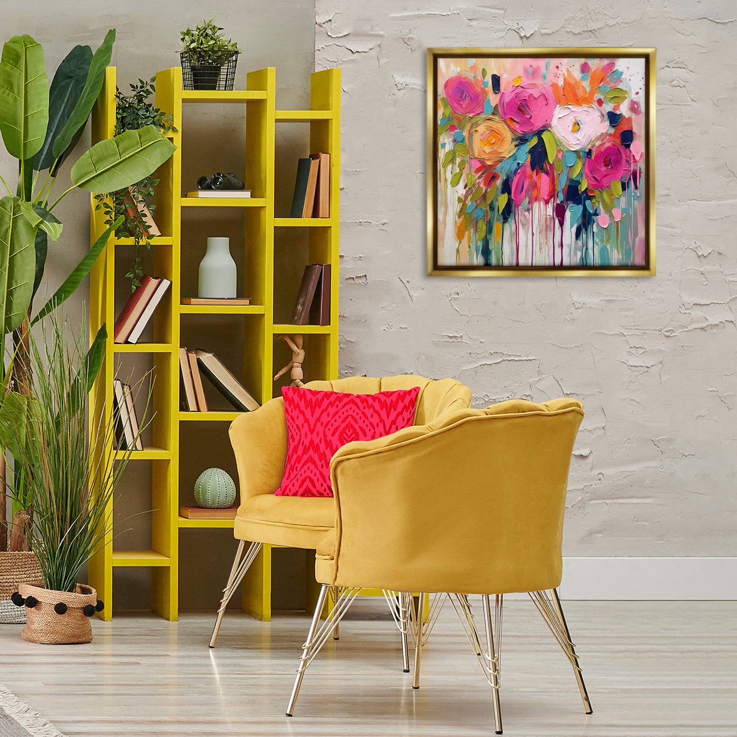 Stupell Industries - Urban Paint Bouquet Floating Frame