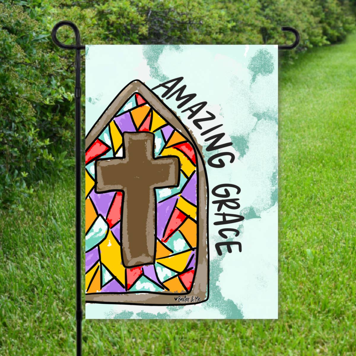 Baxter & Me - Amazing Grace Garden Flag