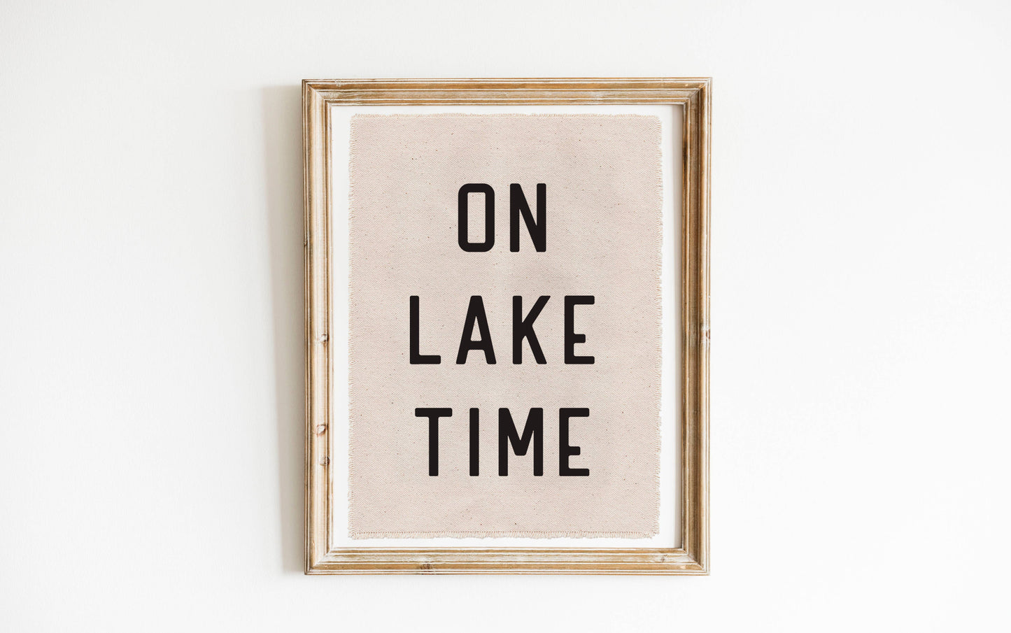 Perfect Day Print Co - On Lake Time Canvas Poster, Hanging Wall Tarp Art 