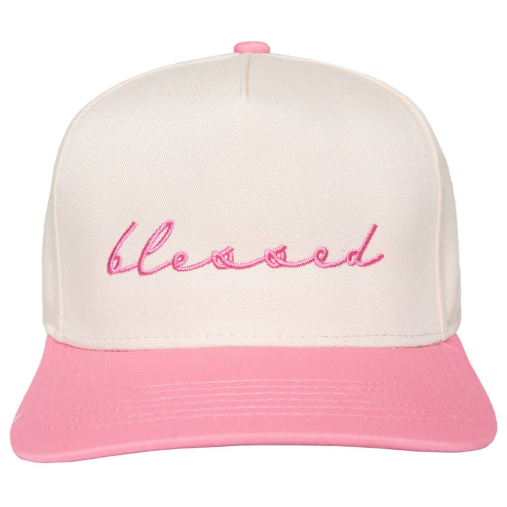Katydid - Blessed (Cursive) Wholesale Two-Toned Vintage Hat