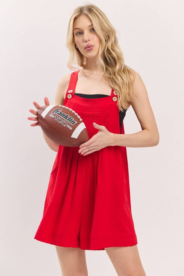 Sewn and Seen - Scallop Pocket Strap Romper