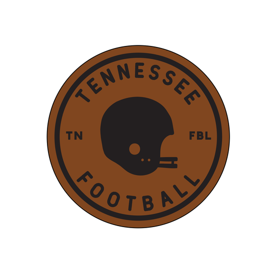 Sugarhouse Leather - Tennessee Football Leather Coaster