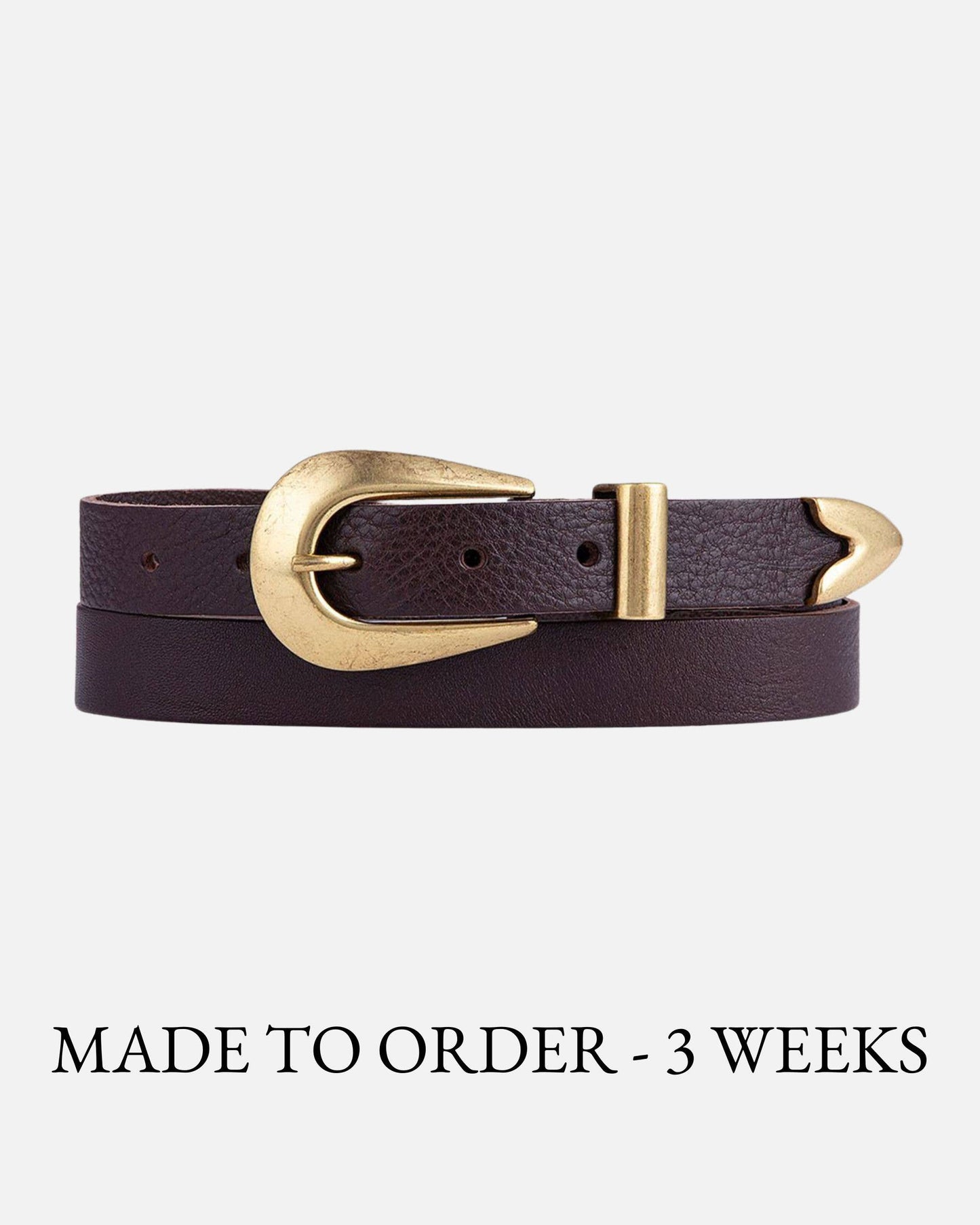 Amsterdam Heritage Leather Belts, Bags, Jackets & Apparel - MADE TO ORDER Adrie | Skinny Leather Belt Women