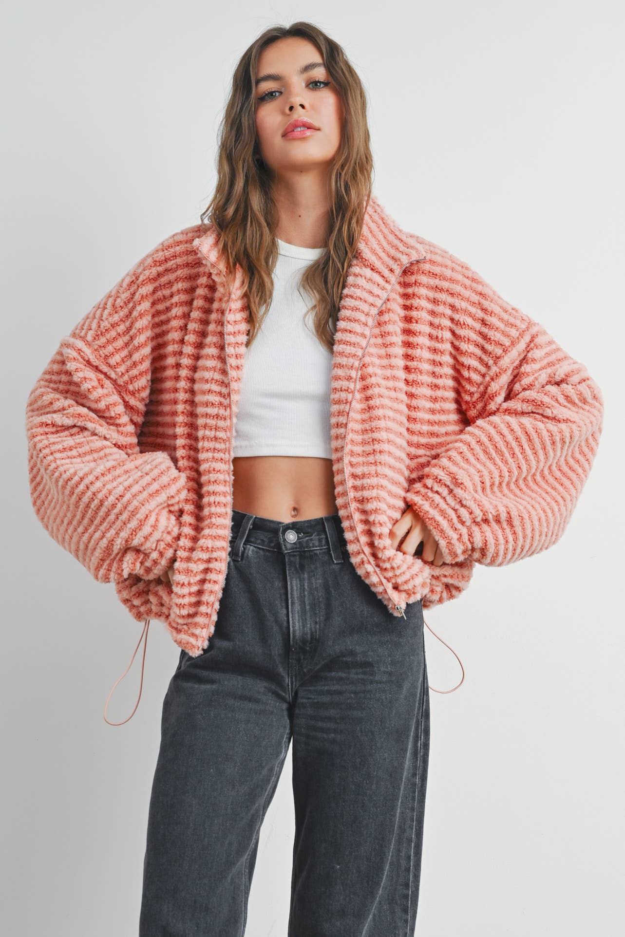 BUTTERMELON - Fall Collared Puffer Jacket - BMJ7497
