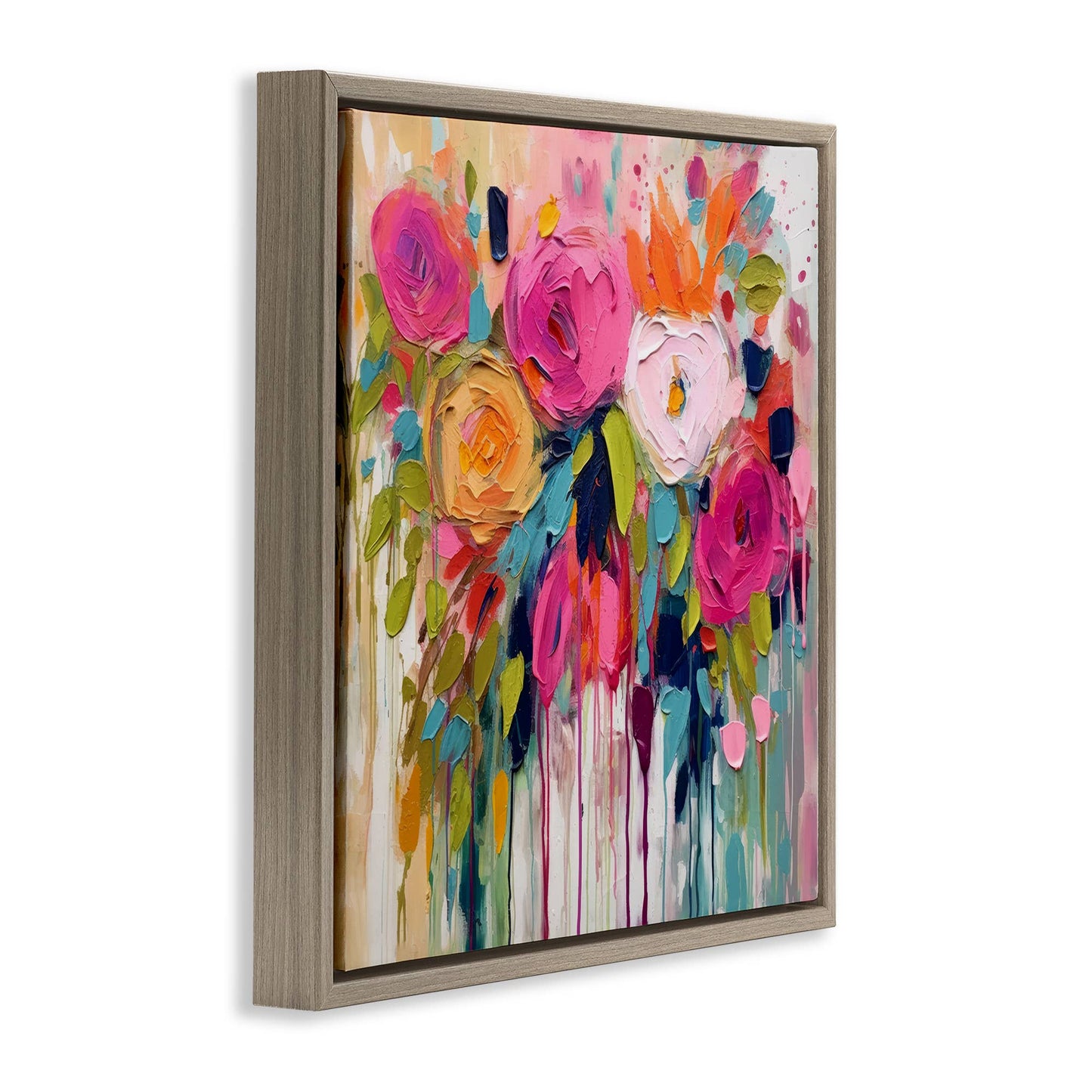 Stupell Industries - Urban Paint Bouquet Floating Frame