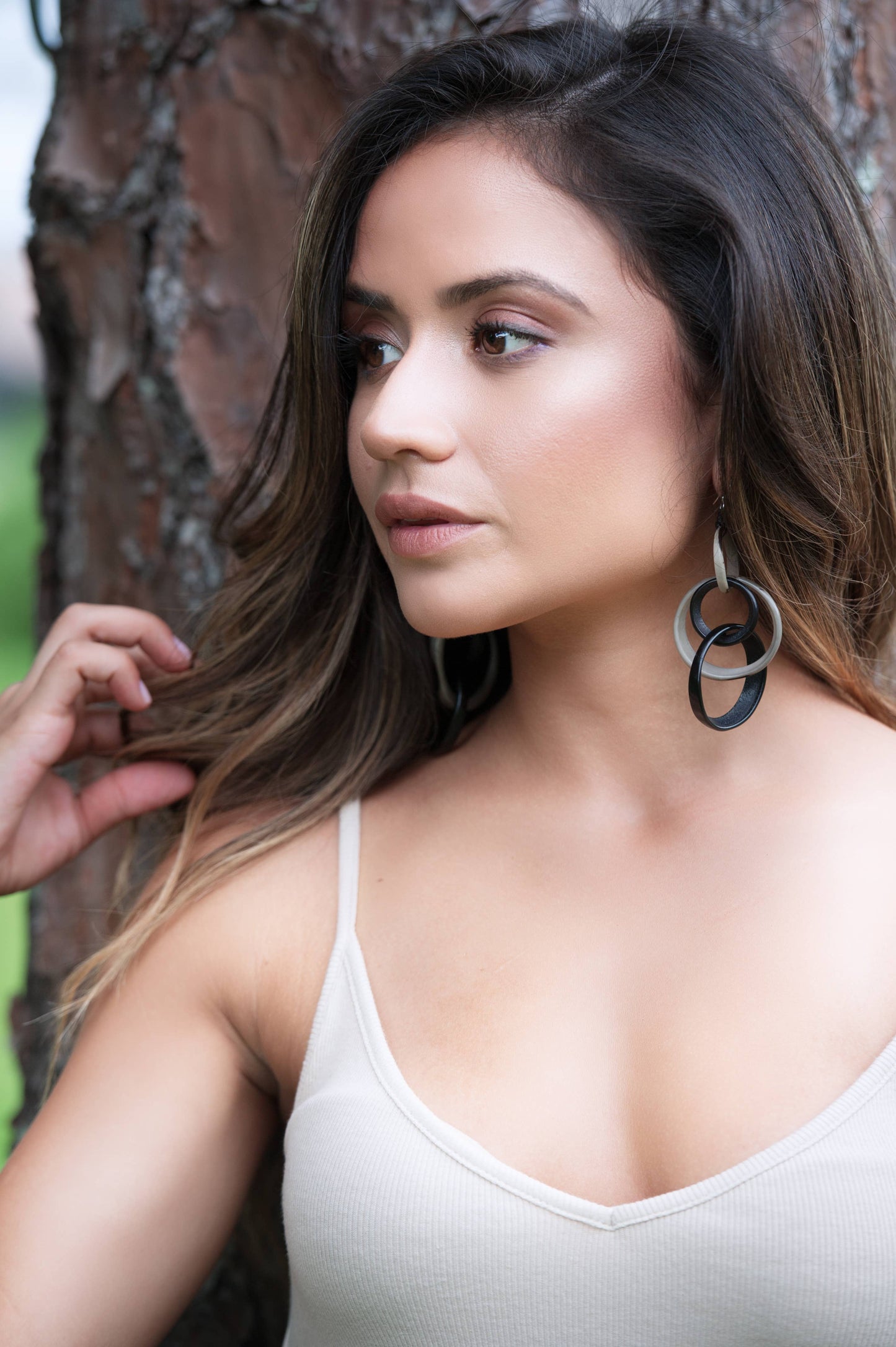 Organic Tagua Jewelry - Yazmine Earrings