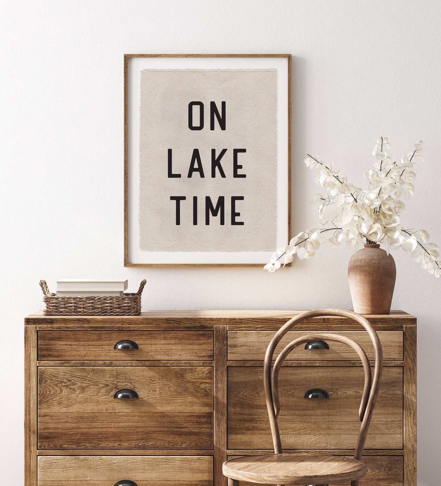 Perfect Day Print Co - On Lake Time Canvas Poster, Hanging Wall Tarp Art 