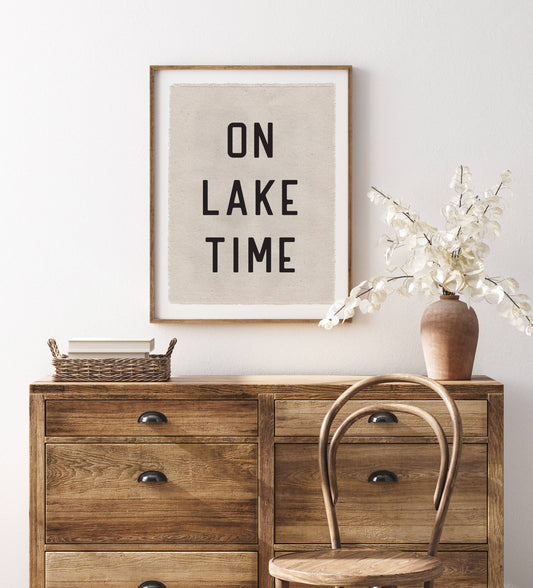 Perfect Day Print Co - On Lake Time Canvas Poster, Hanging Wall Tarp Art 