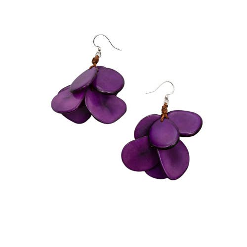 Organic Tagua Jewelry - Mariposa Earrings