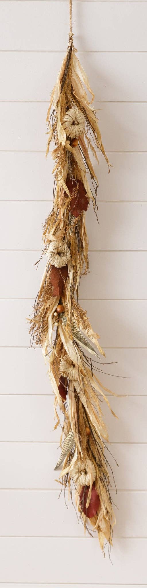Audrey's Home & Gift - Garland - Dried Corn Husk With Pumpkins (PC)