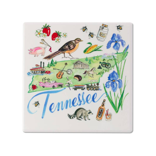 Boston International - TN State Collection Ceramic Coaster Tennessee Rosanne Beck