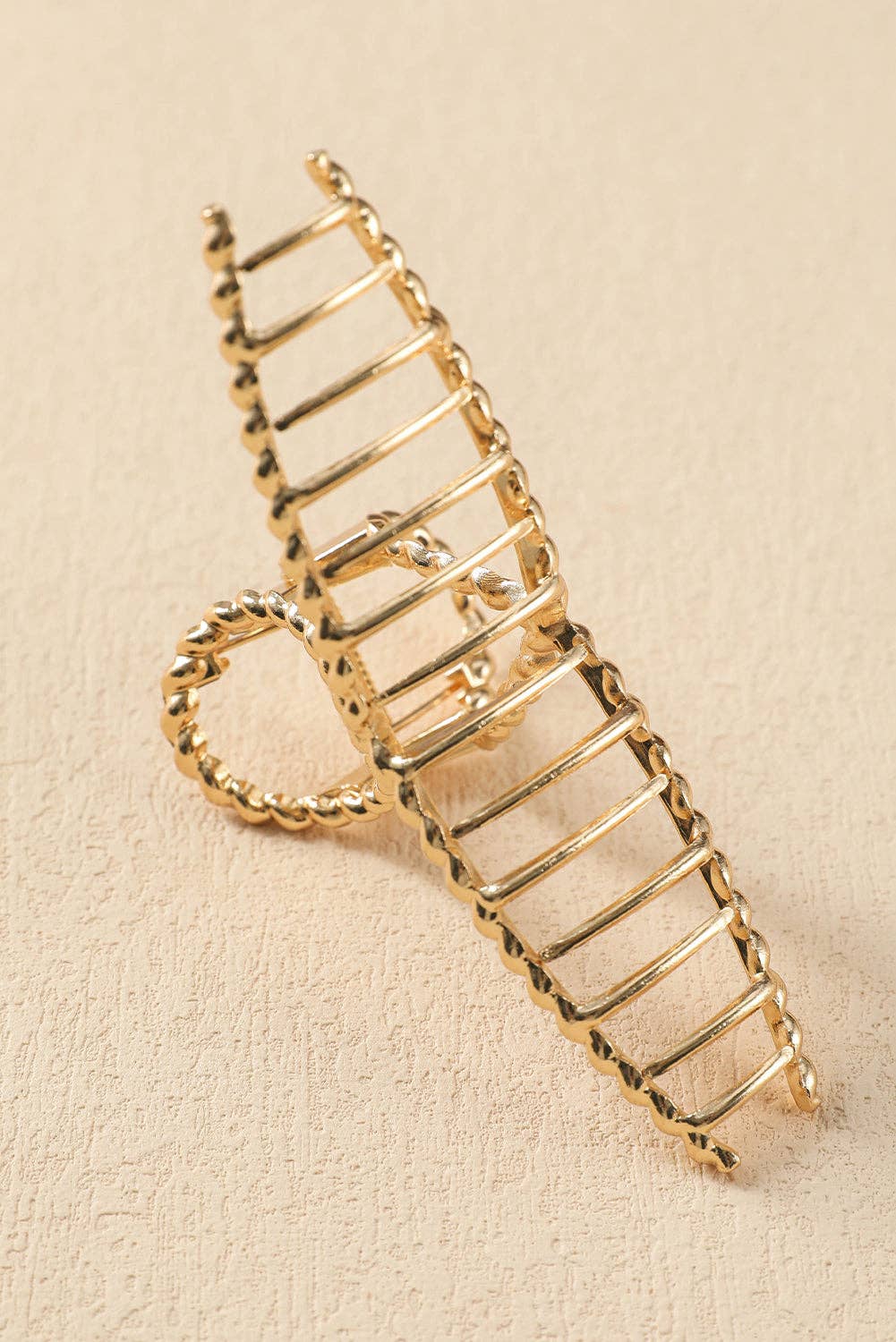 Lovesoft - Gold Twist Large Alloy Hair Clip