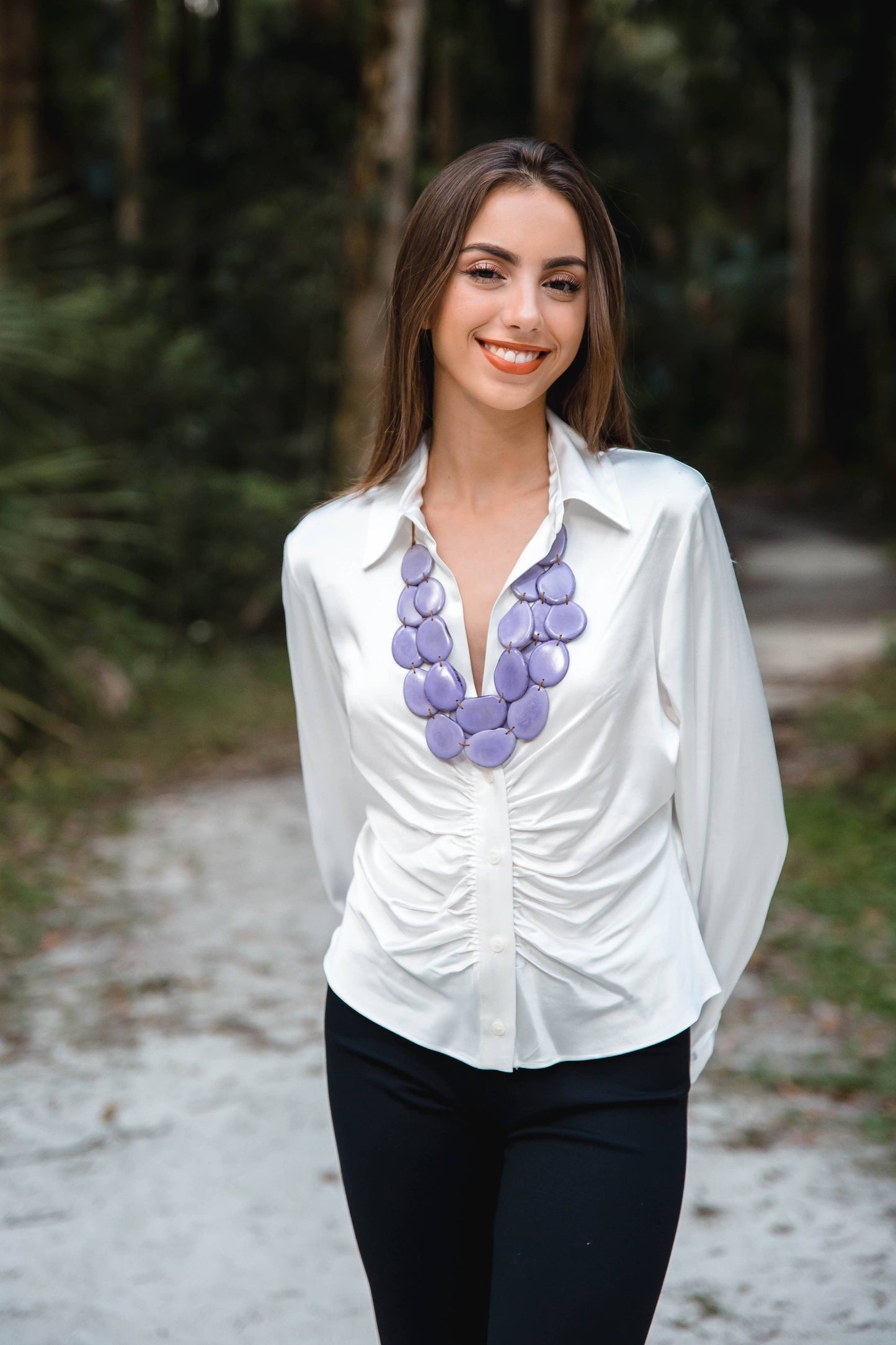 Organic Tagua Jewelry - Amigas Necklace