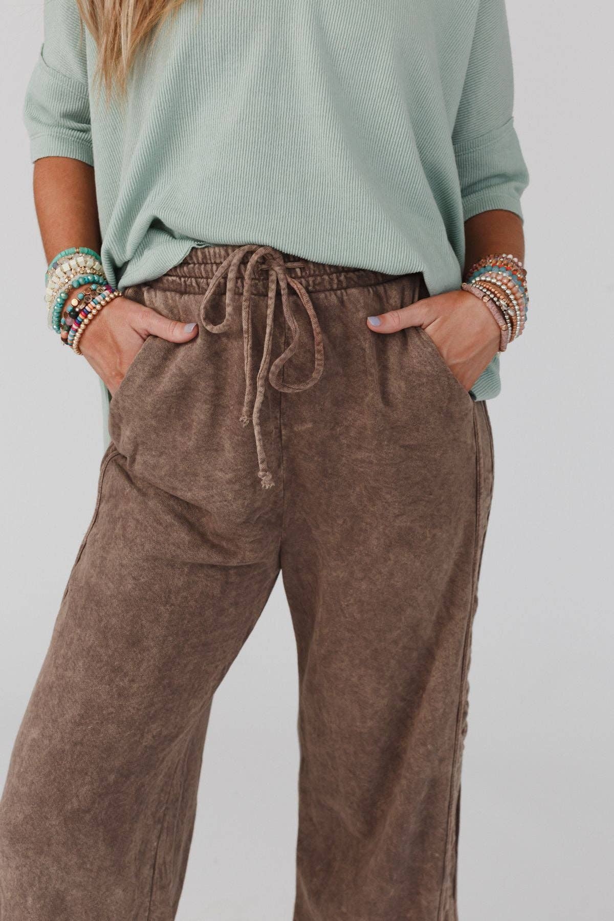 Three Bird Nest - So Comfy Wide Leg Full Pant - New Mocha