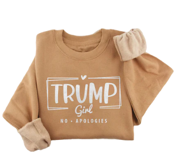 I Love My Freedom - Trump Girl - No Apologies Crewneck - 2926