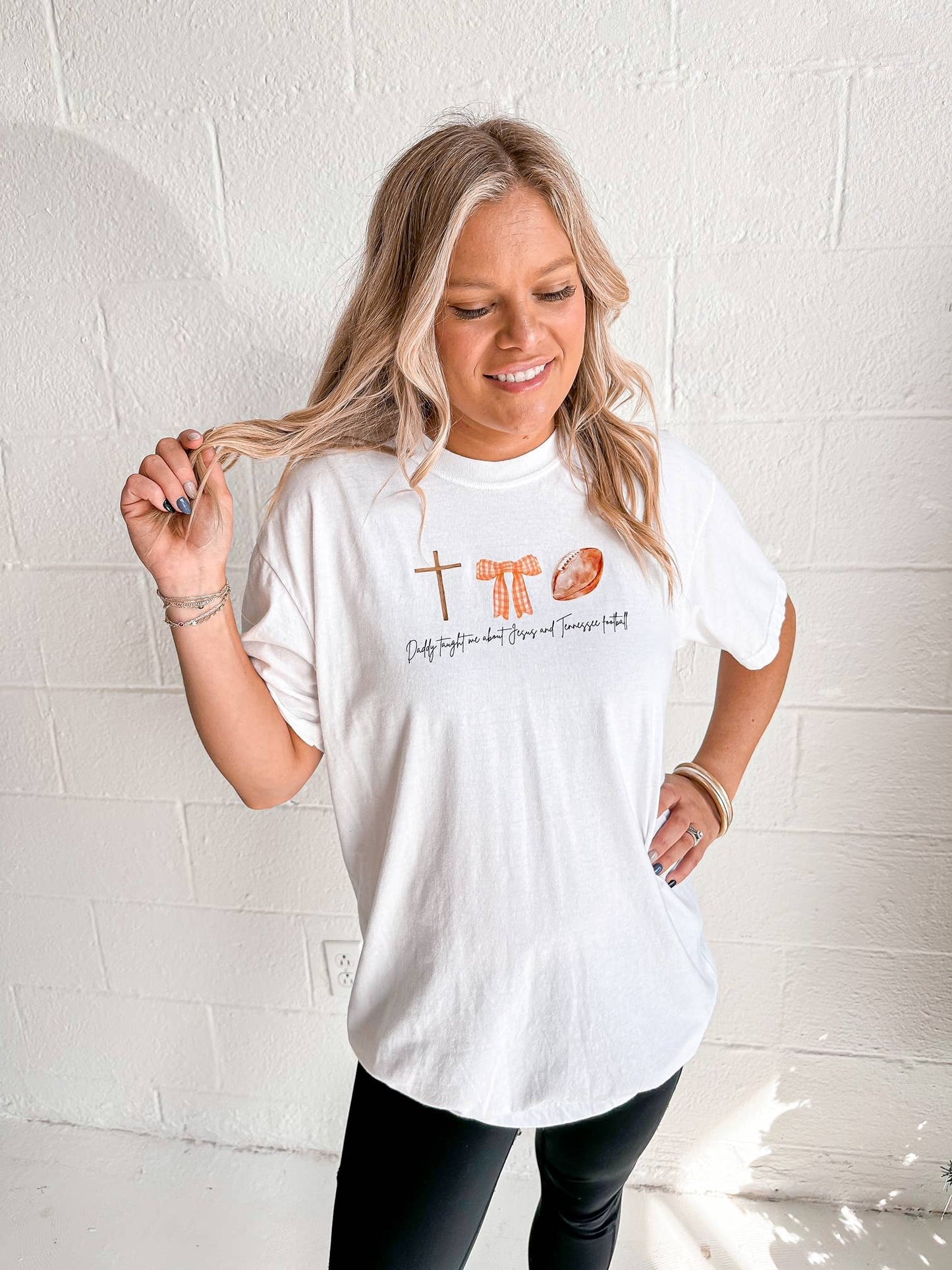 Wicker Road Boutique - Jesus and Tennessee Football Tee