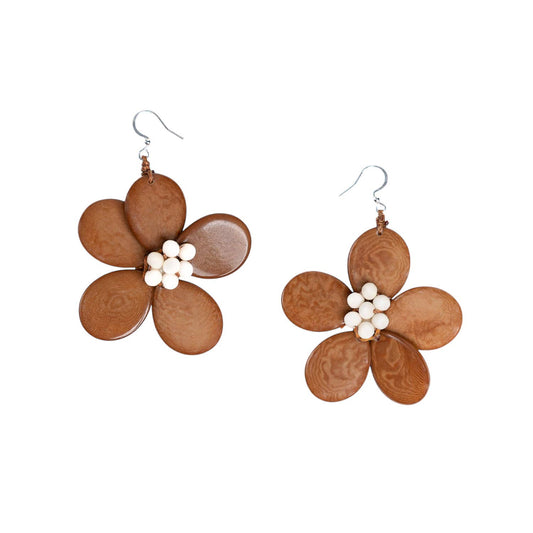 Organic Tagua Jewelry - Bethany Earrings