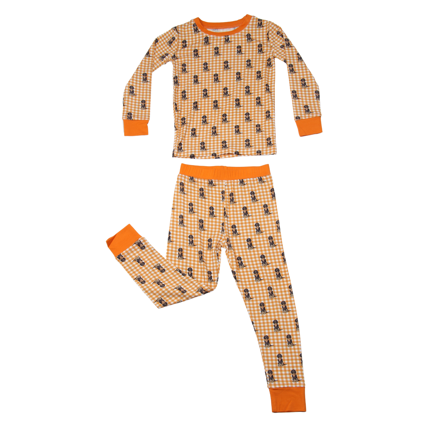 Barrel Down South - Bluetick Coonhound Stripe Unisex Kids Pajamas