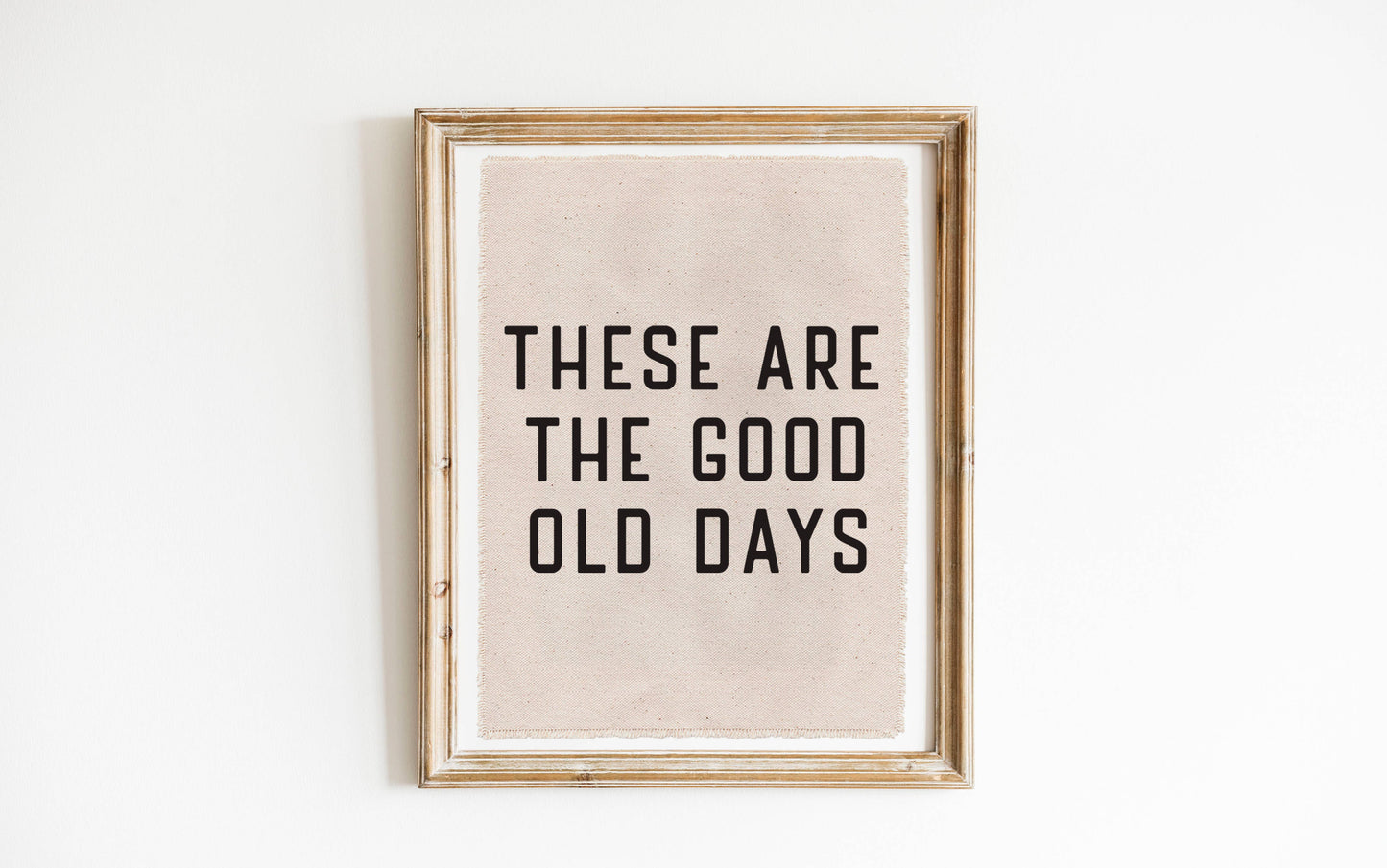 Perfect Day Print Co - Good Old Days Canvas Poster, Hanging Wall Tarp Art 