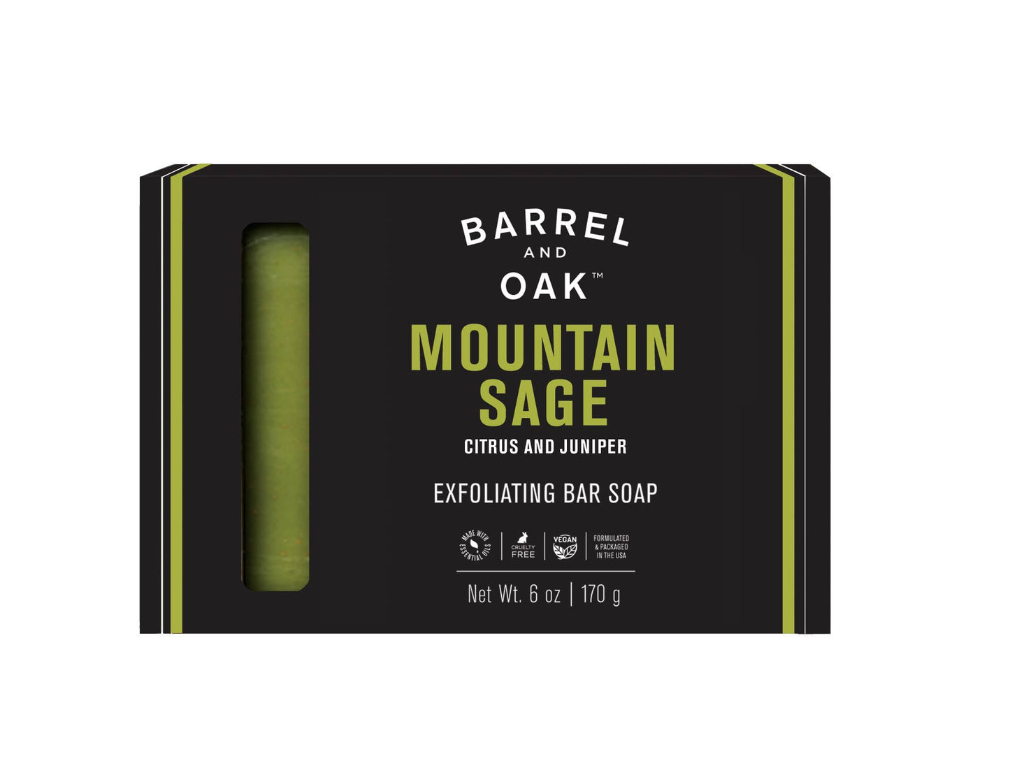 Gentlemen's Hardware - Exfoliating Soap Bar - Mountain Sage 6 oz