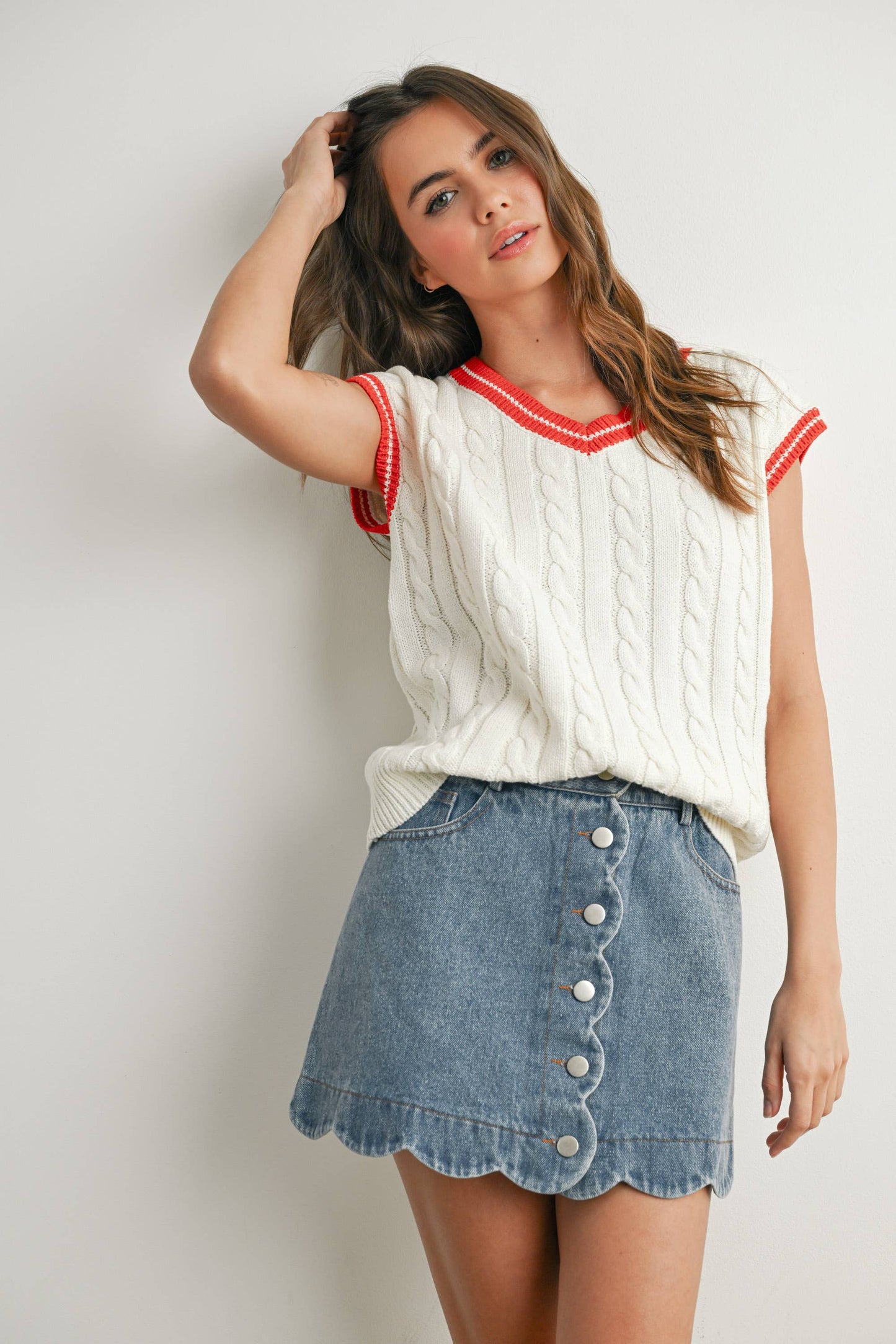 BUTTERMELON - Knitted Sweater Vest - BMW7708