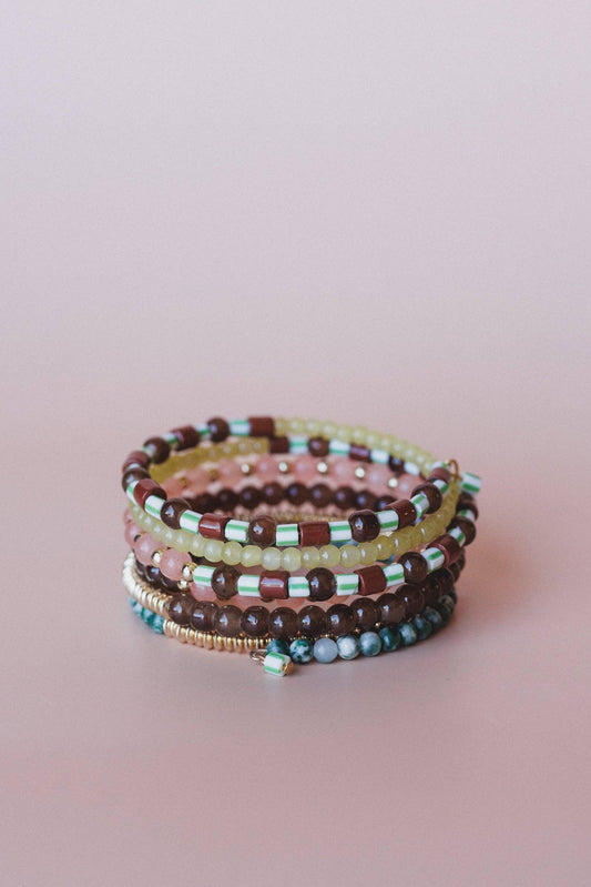 Three Bird Nest - Zyra Bracelet - Red Multi
