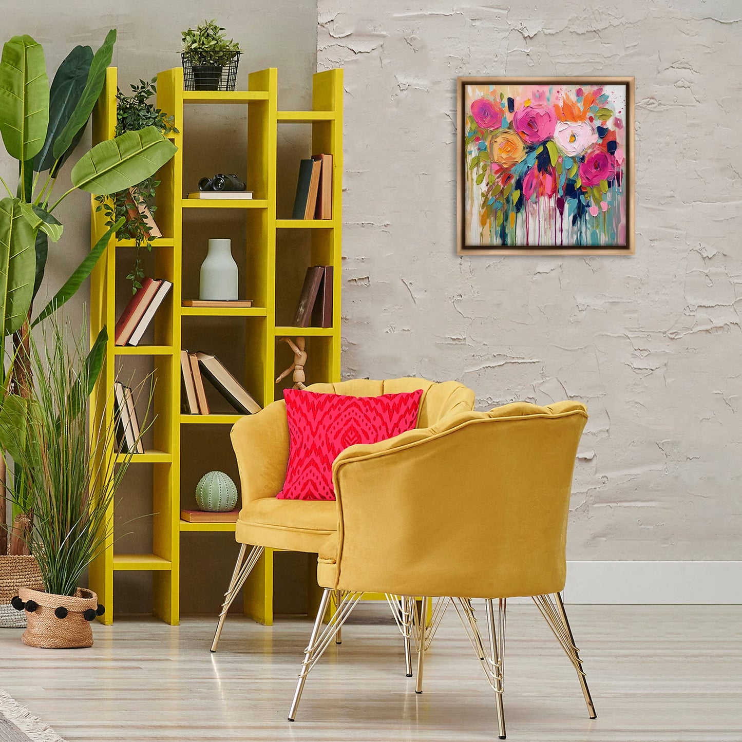 Stupell Industries - Urban Paint Bouquet Floating Frame