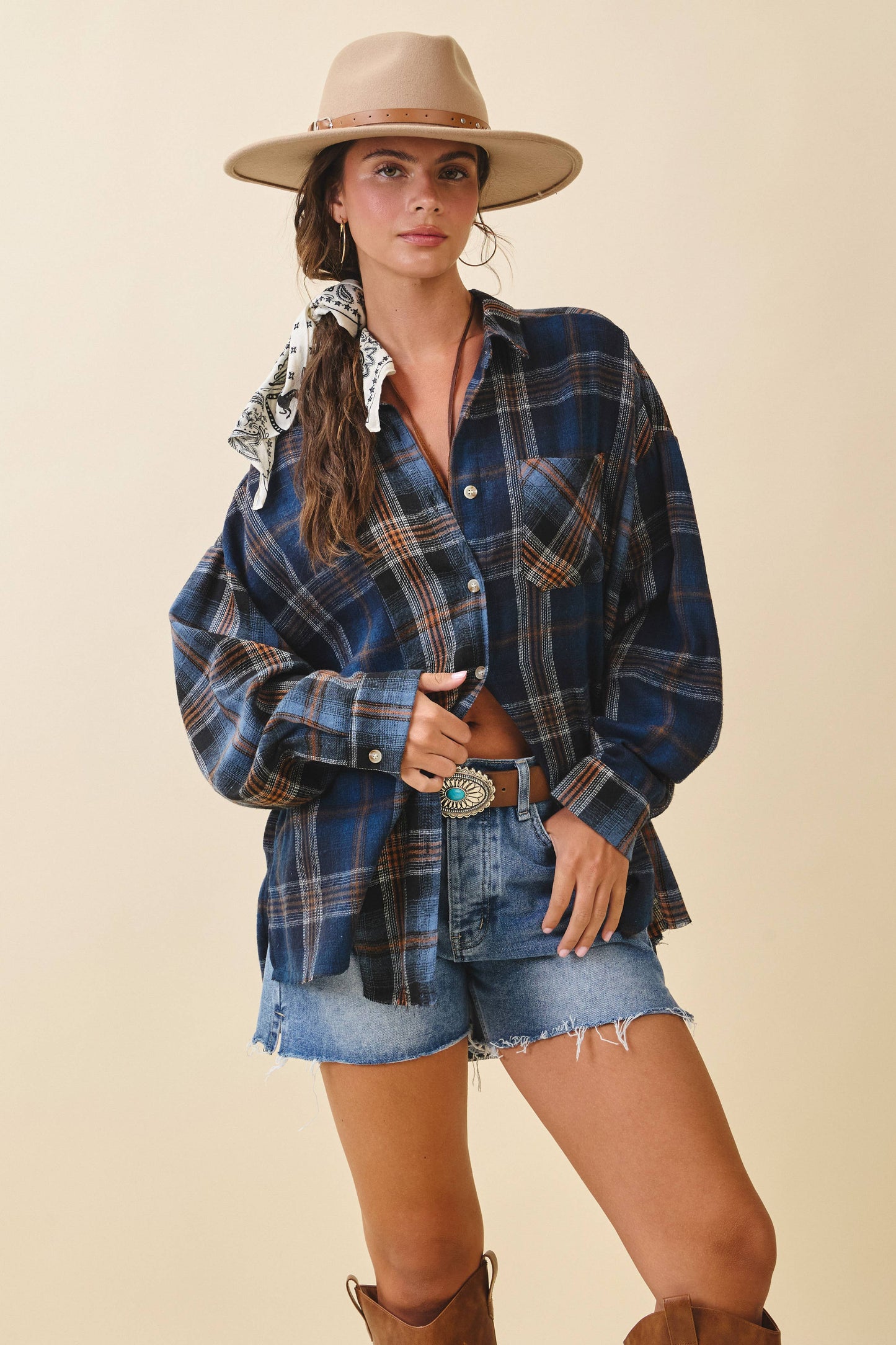 AEMI + CO - 8376EN Kambrie Plaid Flannel Shirt 1