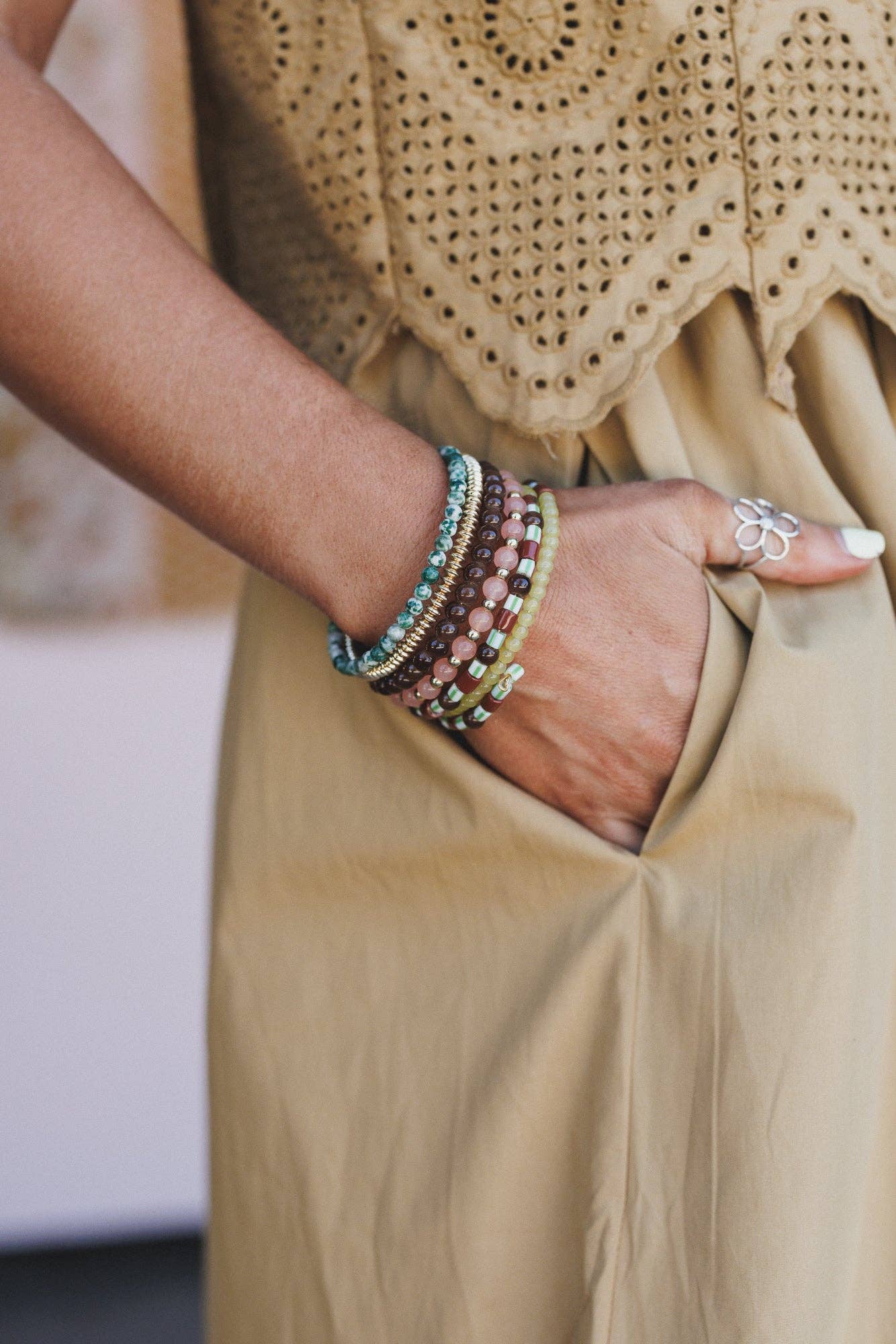 Three Bird Nest - Zyra Bracelet - Red Multi