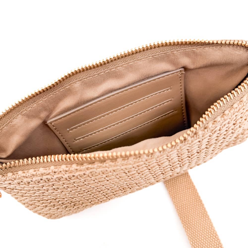 Pretty Simple - Rome Raffia Clutch Card Wallet Wristlet