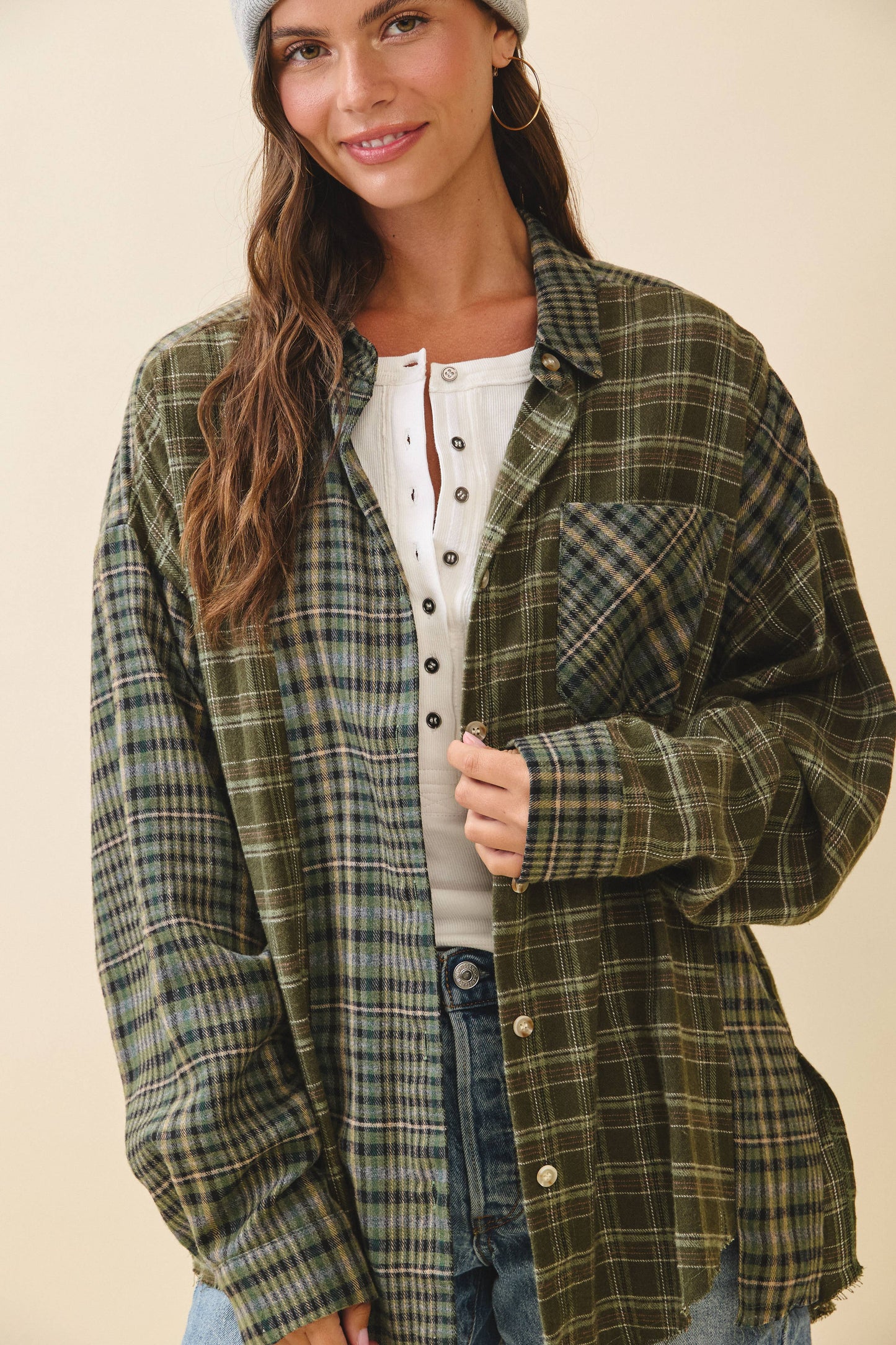 AEMI + CO - 8376EN Kambrie Plaid Flannel Shirt 1