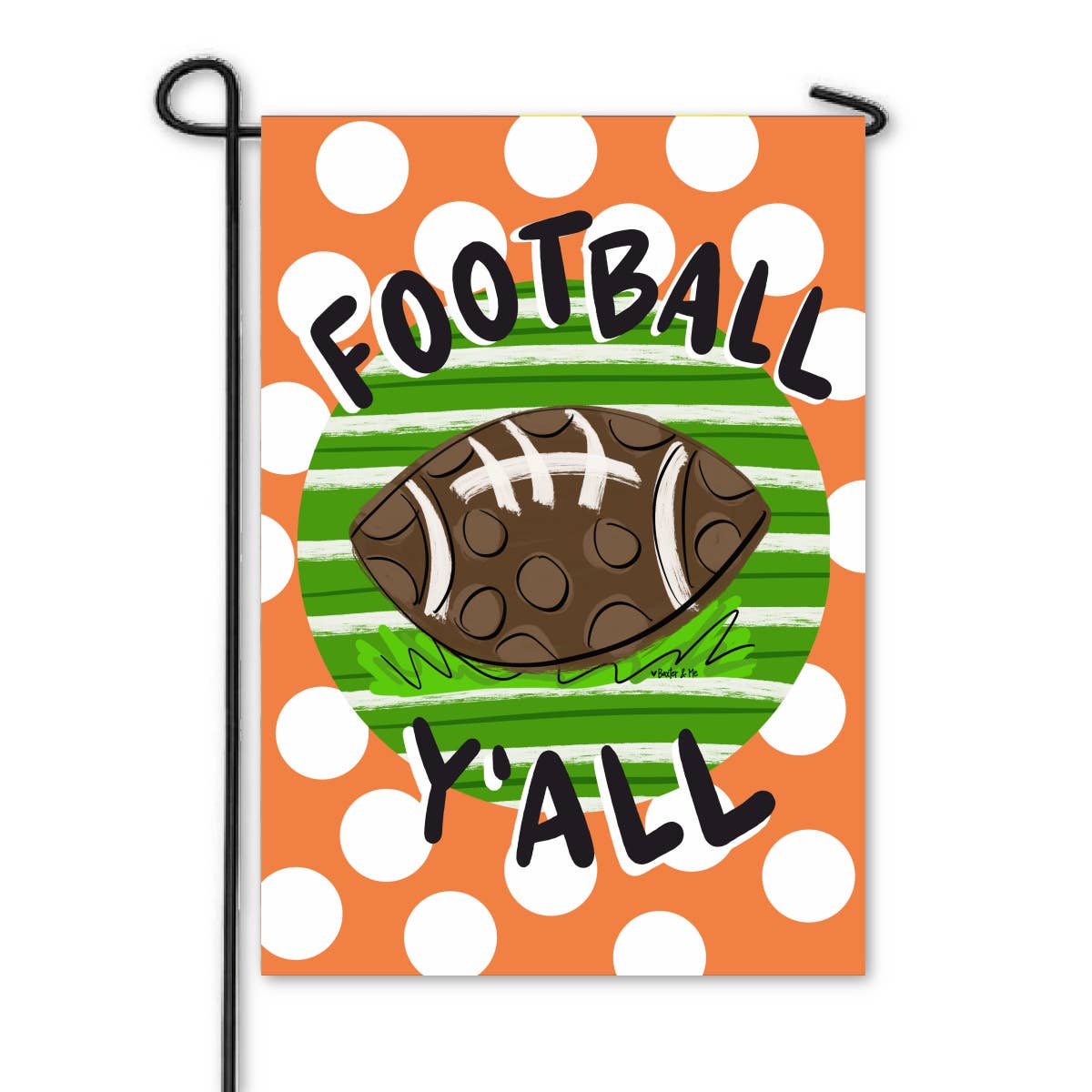 Baxter & Me - Football Team Colors Garden Flag
