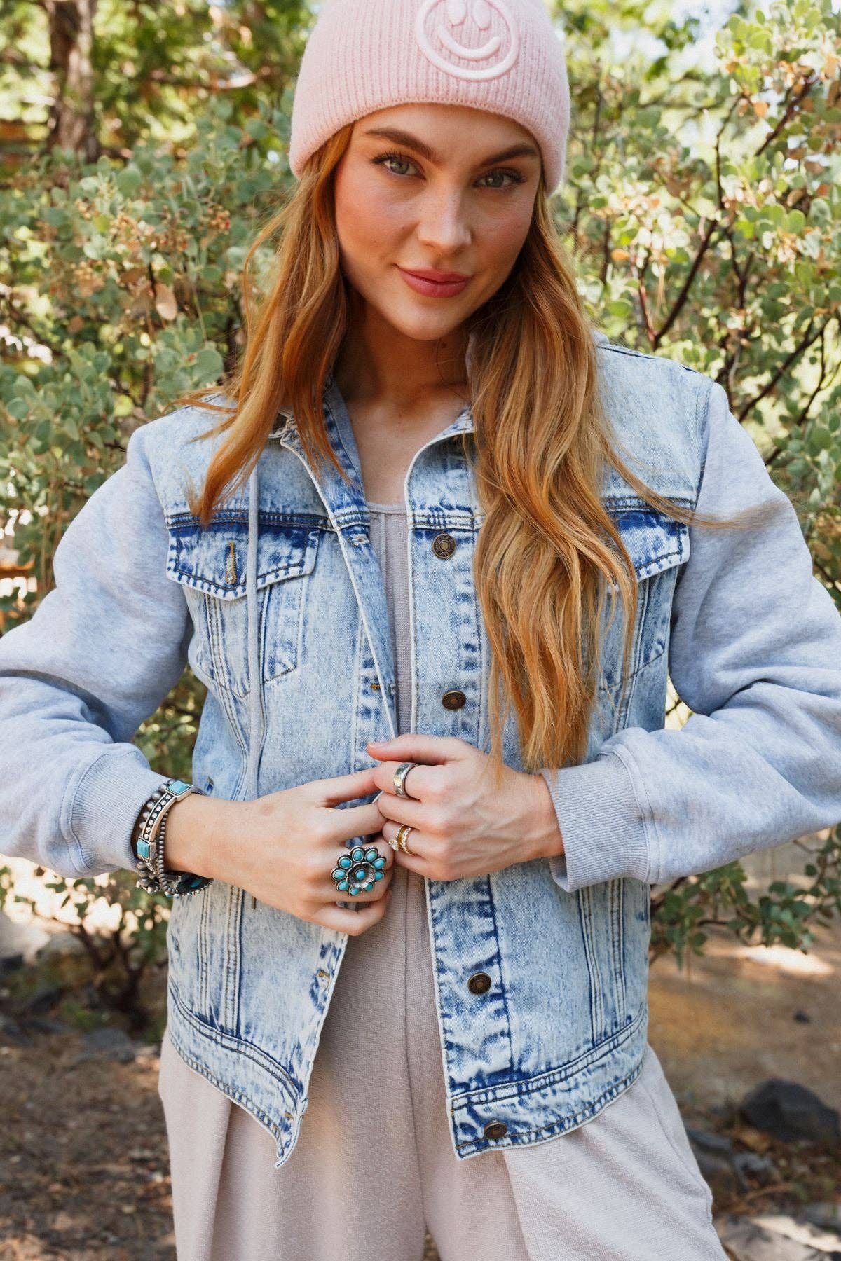 Three Bird Nest - My Boyfriends Denim Jacket - Blue Light Wash