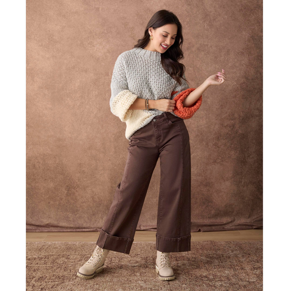 COCO + CARMEN - Avante Wide Ankle with Front Seam Pant-Fall
