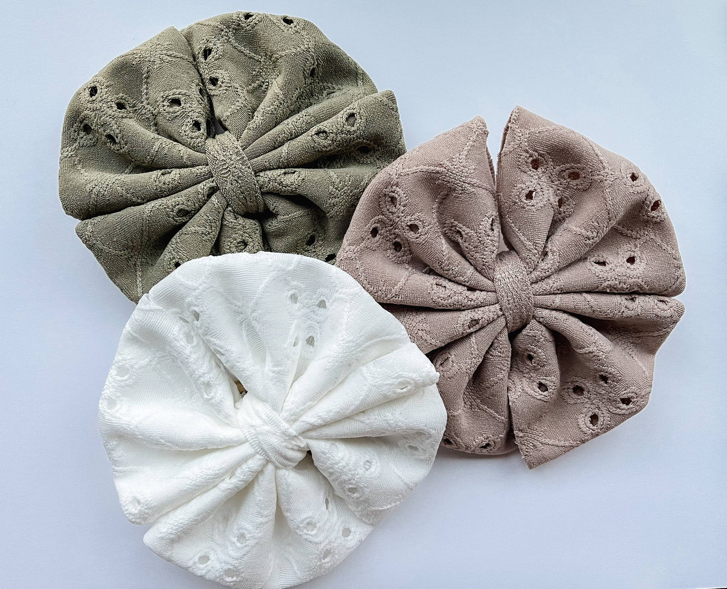 Boho + Babe - Baby Bow Headband - Messy Eyelet