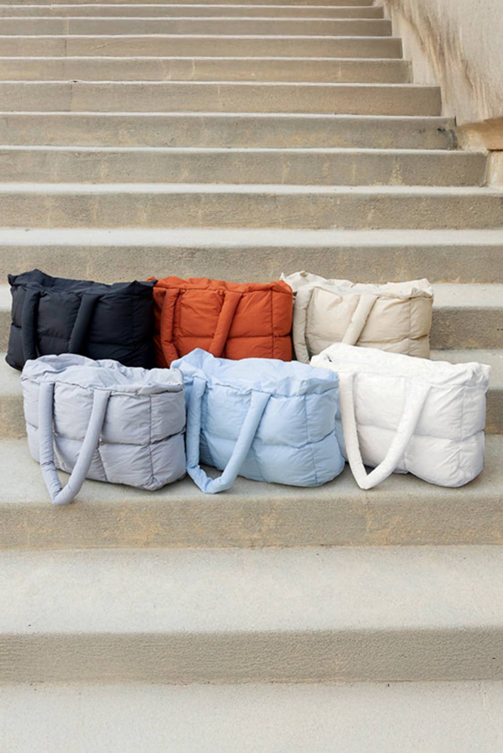 Aapparella -  Quilted Puffy Zipped Large Tote Bag