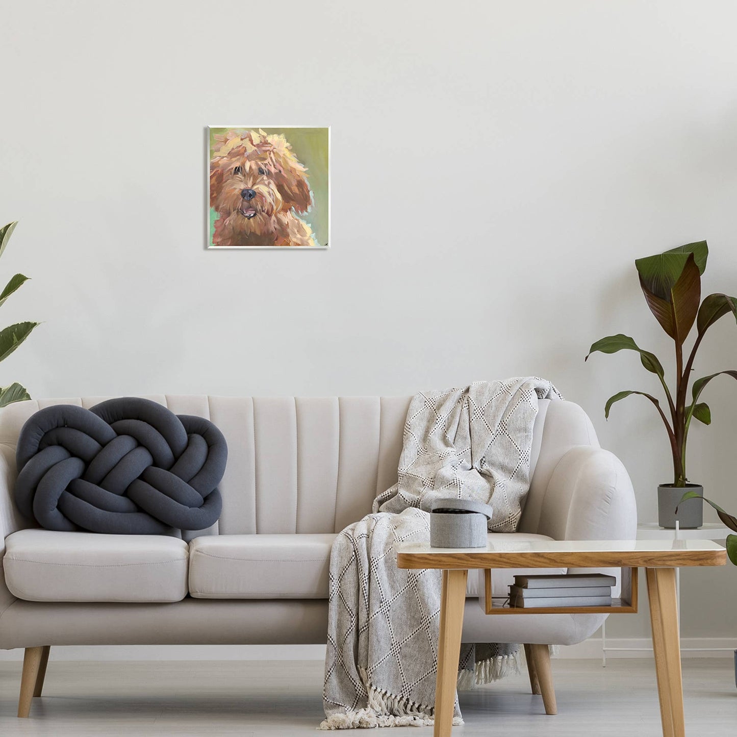 Stupell Industries - Abstract Goldendoodle Painting Plaque Art